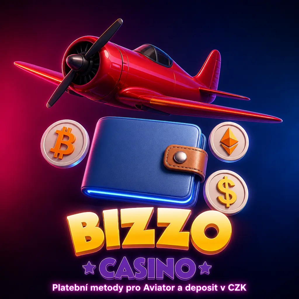 Platební metody pro Aviator v kasinu Bizzo: vklad v CZK kartou, e-peněženkou nebo kryptoměnou