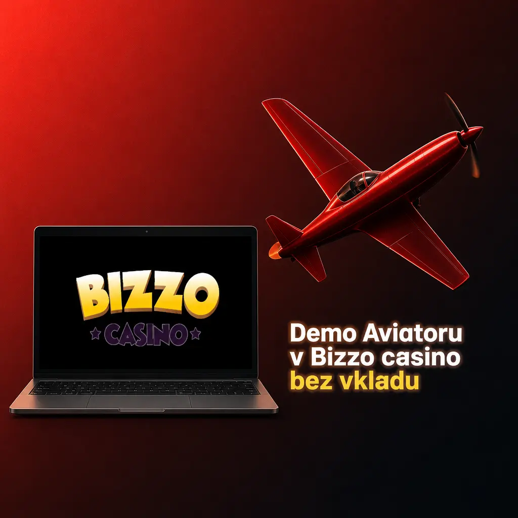 Demo Aviatoru v kasinu Bizzo s virtuálním kreditem pro trénink výběru výhry bez vkladu